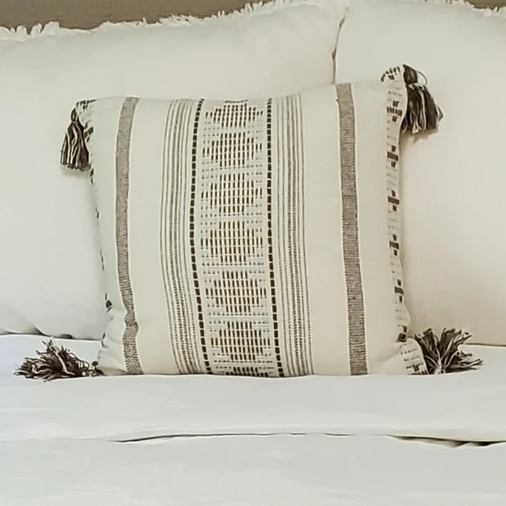 Boho accent pillow